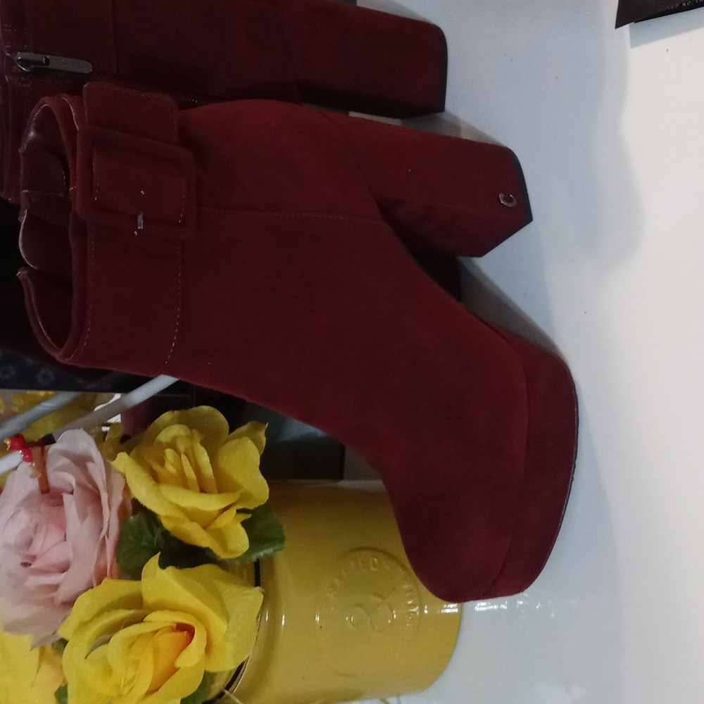 Burgandy Ankle Boots